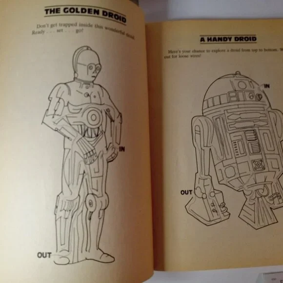 Vintage Set of 2 Return of the Jedi Activity books " used" - Picture 8 of 11